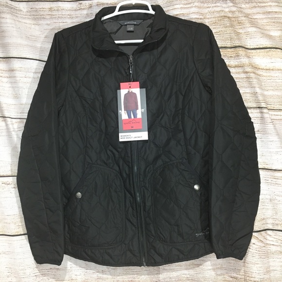 Eddie Bauer Jackets & Blazers - 128/129 Eddie Bauer mod quilt jacket black!